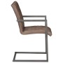 Sillas voladizas de comedor 2 unidades cuero auténtico marrón de , Sillas de comedor - Ref: Foro24-321845, Precio: 293,98 €, ...
