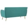 Sofá de 3 plazas tapizado de tela verde 172x70x82 cm de vidaXL, Sofás - Ref: Foro24-247128, Precio: 426,20 €, Descuento: %