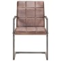 Silla voladiza comedor 2 uds cuero auténtico marrón envejecido de , Sillas de comedor - Ref: Foro24-321853, Precio: 284,20 €,...