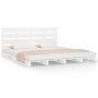 Estructura de cama madera maciza de pino blanco 120x200 cm de , Camas y somieres - Ref: Foro24-3120128, Precio: 196,79 €, Des...