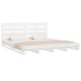 Estructura de cama madera maciza de pino blanco 120x200 cm de , Camas y somieres - Ref: Foro24-3120128, Precio: 196,79 €, Des...