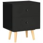 Mesitas de noche 2 unidades madera maciza pino negro 40x30x50cm de vidaXL, Mesitas de noche - Ref: Foro24-285225, Precio: 72,...