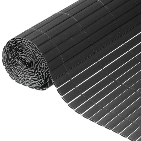Nature Double-sided garden privacy fence PVC anthracite gray 1.5x3 m by , fence panels - Ref: Foro24-428522, Price: 65,80 €, ...