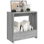 Mesa auxiliar madera contrachapada gris Sonoma 50x26x50 cm de , Mesas auxiliares - Ref: Foro24-826630, Precio: 32,40 €, Descu...