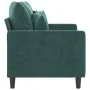 Dark green velvet 2-seater sofa 120 cm by , Sofas - Ref: Foro24-359295, Price: 243,80 €, Discount: %