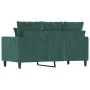 Dark green velvet 2-seater sofa 120 cm by , Sofas - Ref: Foro24-359295, Price: 243,80 €, Discount: %