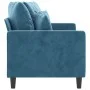 Sofá de 2 plazas terciopelo azul 140 cm de , Sofás - Ref: Foro24-359312, Precio: 217,36 €, Descuento: %
