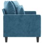 Sofá de 2 plazas terciopelo azul 140 cm de , Sofás - Ref: Foro24-359312, Precio: 221,61 €, Descuento: %