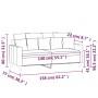 Sofá de 2 plazas terciopelo azul 140 cm de , Sofás - Ref: Foro24-359312, Precio: 221,61 €, Descuento: %