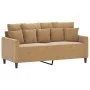 Sofá de 2 plazas terciopelo marrón 140 cm de , Sofás - Ref: Foro24-359310, Precio: 230,42 €, Descuento: %