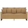 Sofá de 2 plazas terciopelo marrón 140 cm de , Sofás - Ref: Foro24-359310, Precio: 230,42 €, Descuento: %
