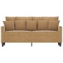 Sofá de 2 plazas terciopelo marrón 140 cm de , Sofás - Ref: Foro24-359310, Precio: 229,96 €, Descuento: %