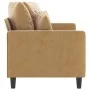 Sofá de 2 plazas terciopelo marrón 140 cm de , Sofás - Ref: Foro24-359310, Precio: 230,42 €, Descuento: %