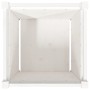 Jardinera madera maciza de pino blanco 50x50x50 cm de , Maceteros y jardineras - Ref: Foro24-837416, Precio: 62,05 €, Descuen...