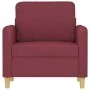 Sillón de tela rojo tinto 60 cm de , Sofás - Ref: Foro24-359468, Precio: 142,72 €, Descuento: %