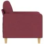 Sillón de tela rojo tinto 60 cm de , Sofás - Ref: Foro24-359468, Precio: 142,72 €, Descuento: %