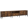 Mueble de TV cajón madera ingeniería roble ahumado 200x25x44 cm de , Muebles TV - Ref: Foro24-838990, Precio: 128,54 €, Descu...