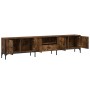 Mueble de TV cajón madera ingeniería roble ahumado 200x25x44 cm de , Muebles TV - Ref: Foro24-838990, Precio: 128,54 €, Descu...
