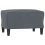 3-Sitzer-Sofa mit dunkelgrauem Samthocker 180 cm von , Sofas - Ref: Foro24-3201108, Preis: 296,67 €, Rabatt: %