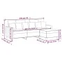3-Sitzer-Sofa mit dunkelgrauem Samthocker 180 cm von , Sofas - Ref: Foro24-3201108, Preis: 296,67 €, Rabatt: %