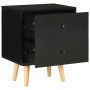 Mesitas de noche 2 unidades madera maciza pino negro 40x30x50cm de vidaXL, Mesitas de noche - Ref: Foro24-285225, Precio: 72,...