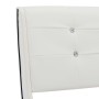Cama con colchón viscoelástico cuero sintético blanco 90x200 cm de , Camas y somieres - Ref: Foro24-277554, Precio: 342,71 €,...