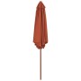 Sombrilla de jardín con palo de madera 270 cm terracota de vidaXL, Sombrillas - Ref: Foro24-44518, Precio: 75,00 €, Descuento: %