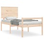 Cama para personas mayores con cabecero madera maciza 100x200cm de , Camas y somieres - Ref: Foro24-3195471, Precio: 147,91 €...