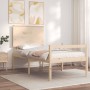 Cama para personas mayores con cabecero madera maciza 100x200cm de , Camas y somieres - Ref: Foro24-3195471, Precio: 147,91 €...