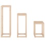Set de soportes para plantas 3 piezas madera maciza de pino de , Soportes para macetas - Ref: Foro24-822267, Precio: 83,91 €,...