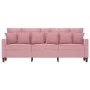3-Sitzer-Sofa aus rosa Samt, 180 cm von , Sofas - Ref: Foro24-359316, Preis: 326,58 €, Rabatt: %