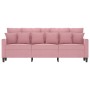 Sofá de 3 plazas terciopelo rosa 180 cm de , Sofás - Ref: Foro24-359316, Precio: 319,27 €, Descuento: %