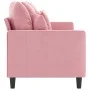 3-Sitzer-Sofa aus rosa Samt, 180 cm von , Sofas - Ref: Foro24-359316, Preis: 326,58 €, Rabatt: %
