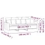 3-Sitzer-Sofa aus rosa Samt, 180 cm von , Sofas - Ref: Foro24-359316, Preis: 326,58 €, Rabatt: %