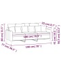 Sofá de 3 plazas terciopelo rosa 180 cm de , Sofás - Ref: Foro24-359316, Precio: 319,27 €, Descuento: %