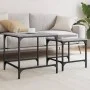 Mesas de centro apilables 2 pzas madera ingeniería gris Sonoma de , Mesas de centro - Ref: Foro24-838921, Precio: 45,67 €, De...