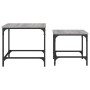 Mesas de centro apilables 2 pzas madera ingeniería gris Sonoma de , Mesas de centro - Ref: Foro24-838921, Precio: 46,05 €, De...