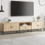 Mueble de TV cajón madera ingeniería roble Sonoma 200x25x44 cm de , Muebles TV - Ref: Foro24-838989, Precio: 110,29 €, Descue...