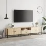 Mueble de TV cajón madera ingeniería roble Sonoma 200x25x44 cm de , Muebles TV - Ref: Foro24-838989, Precio: 110,29 €, Descue...