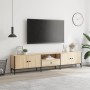 Mueble de TV cajón madera ingeniería roble Sonoma 200x25x44 cm de , Muebles TV - Ref: Foro24-838989, Precio: 102,89 €, Descue...