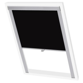 Persiana enrollable opaca negra MK06 de vidaXL, Persianas y estores - Ref: Foro24-133518, Precio: 55,71 €, Descuento: %