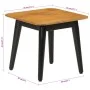 Mesa de centro hierro y madera maciza de mango 45x45x40 cm de , Mesas de centro - Ref: Foro24-356975, Precio: 57,92 €, Descue...
