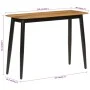 Mesa consola madera maciza de mango y hierro 110x40x76 cm de , Mesas auxiliares - Ref: Foro24-356977, Precio: 106,47 €, Descu...
