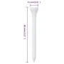 Tees de golf 1000 unidades 83 mm bambú blanco de , Tees de golf - Ref: Foro24-94435, Precio: 32,31 €, Descuento: %