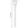 Tees de golf 1000 unidades 70 mm bambú blanco de , Tees de golf - Ref: Foro24-94434, Precio: 29,04 €, Descuento: %