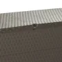 Caja de almacenamiento de jardín marrón ratán PP 120x56x63 cm de vidaXL, Cajas de almacenaje para exteriores - Ref: Foro24-43...