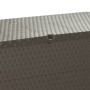 Caja de almacenamiento de jardín marrón ratán PP 120x56x63 cm de vidaXL, Cajas de almacenaje para exteriores - Ref: Foro24-43...