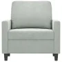 Light gray velvet armchair 60 cm by , Sofas - Ref: Foro24-359179, Price: 127,97 €, Discount: %