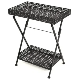 Mesa de centro plegable estilo vintage metal 58x35x72 cm negro de vidaXL, Mesas auxiliares - Ref: Foro24-245941, Precio: 81,0...