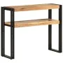 Solid acacia wood console table 90x30x75 cm by , Side tables - Ref: Foro24-321097, Price: 120,72 €, Discount: %